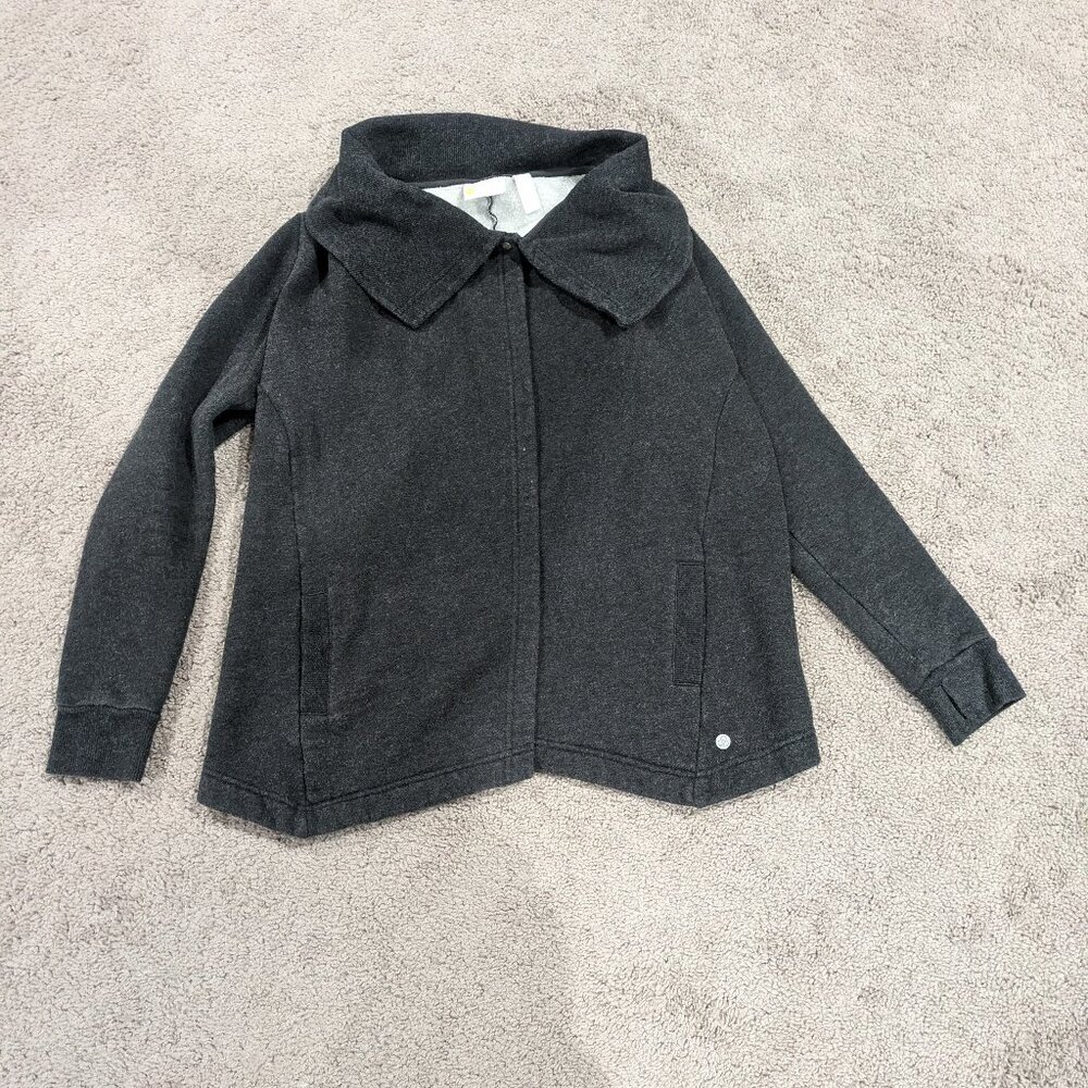 Zella Girl's Wrap Jacket lined Open Front Sweater‎ Size 10/12 L